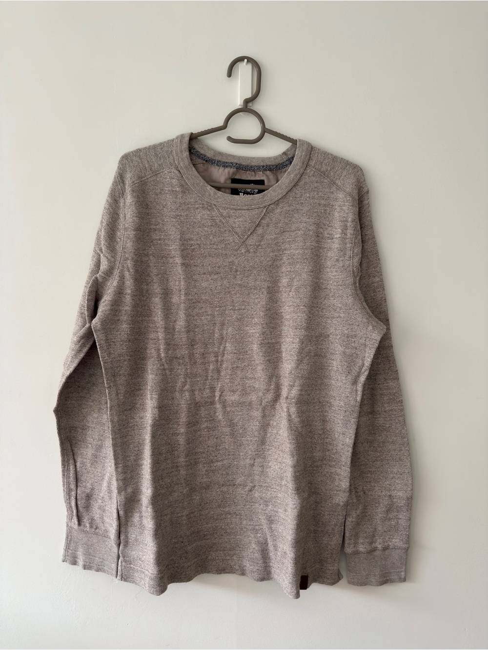 Roots Men's Crewneck Sweater - Taupe Heather